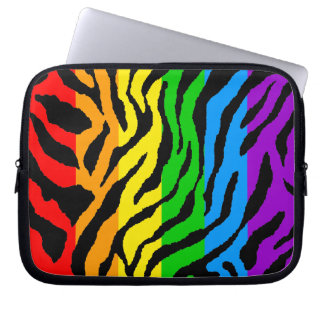 Corey Tiger 80s Neon Tigertryck Laptop Fodral