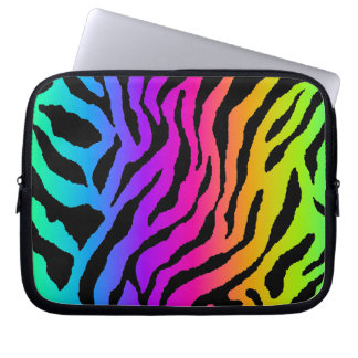 Corey Tiger 80s Neon Tigertryck Laptop Fodral