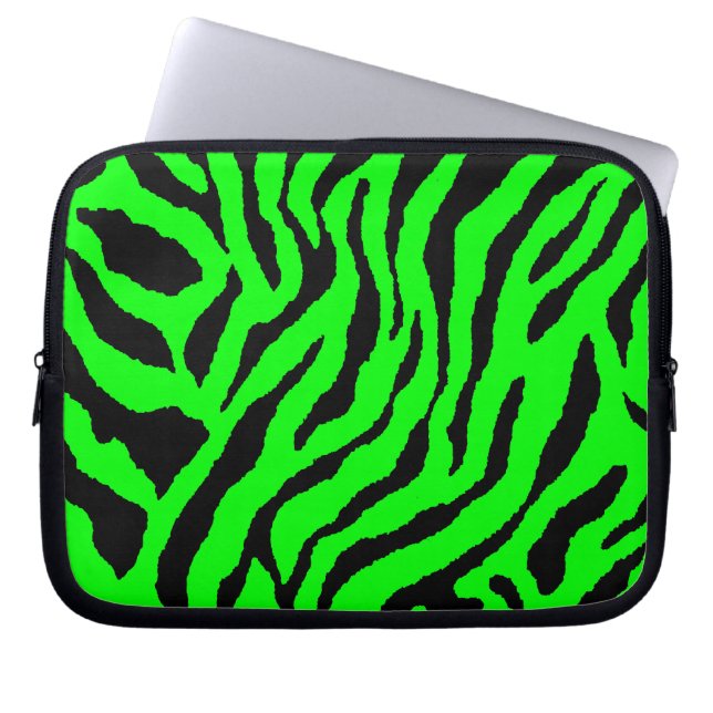 Corey Tiger 80s Neon Tigertryck Laptop Fodral (Framsidan)