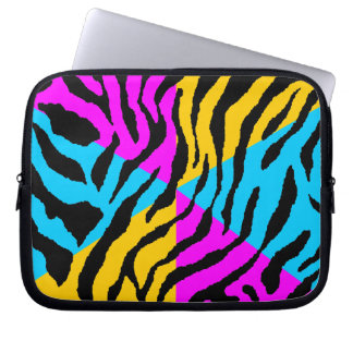 Corey Tiger 80s Neon Tigertryck Laptop Sleeve