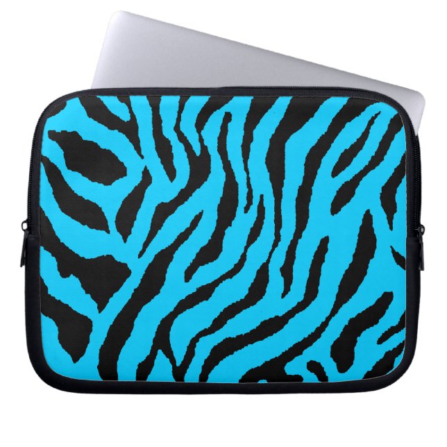 Corey Tiger 80s Neon Tigertryck Laptop Sleeve (Framsidan)