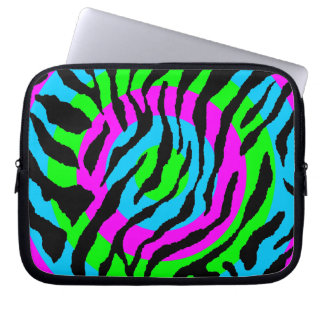 Corey Tiger 80s Neon Tigertryck Laptop Sleeve