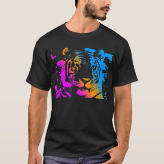 Corey Tiger 80's New Wave Tiger Ansikte Tee Shirt