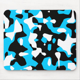 Corey Tiger 80s Retro Blå Kamouflage (Camo) Musmatta