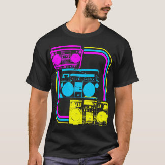 Corey Tiger 80s Retro Boombox Radio T-shirt