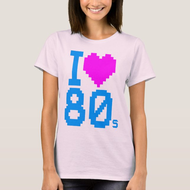 Corey Tiger 80s Retro Jag älskar 80s T-shirt (Framsida)