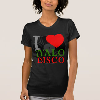 Corey Tiger 80s Retro Jag älskar Italo Disco T Shirt