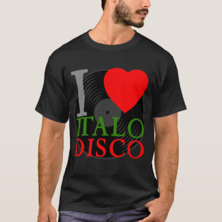Corey Tiger 80s Retro Jag älskar Italo Disco Tee
