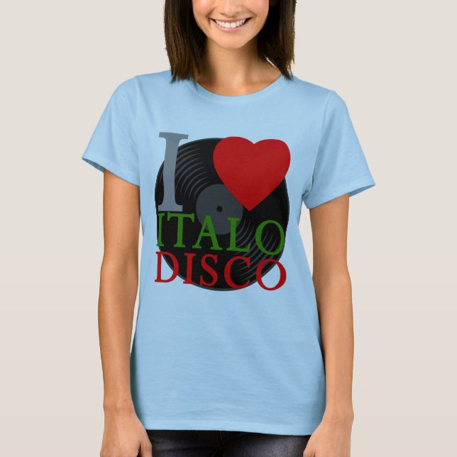 Corey Tiger 80s Retro Jag älskar Italo Disco Tröja (Framsida)