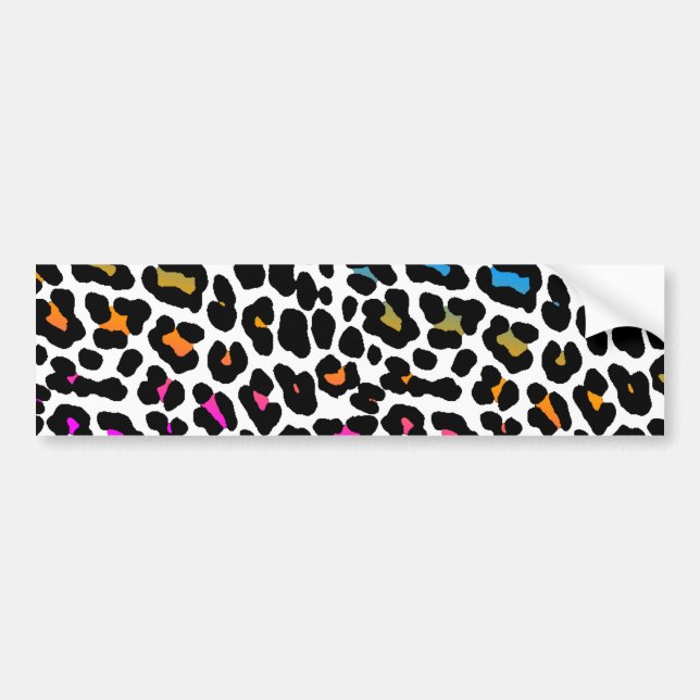 Corey Tiger 80s Retro Leopardfläckar Bildekal (Framsidan)