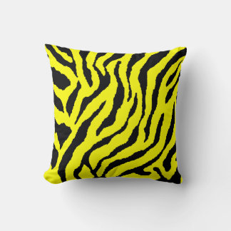 Corey Tiger 80s Retro Neon Djur Ränder Kudde