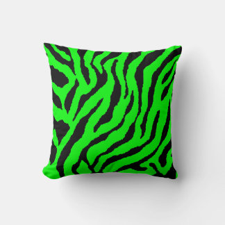 Corey Tiger 80s Retro Neon Djur Ränder Kudde