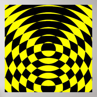 Corey Tiger 80s Retro Op Art Poster