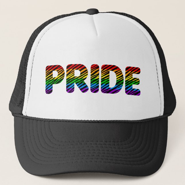 Corey Tiger 80s Retro Pride Regnbåge Keps (Framsida)