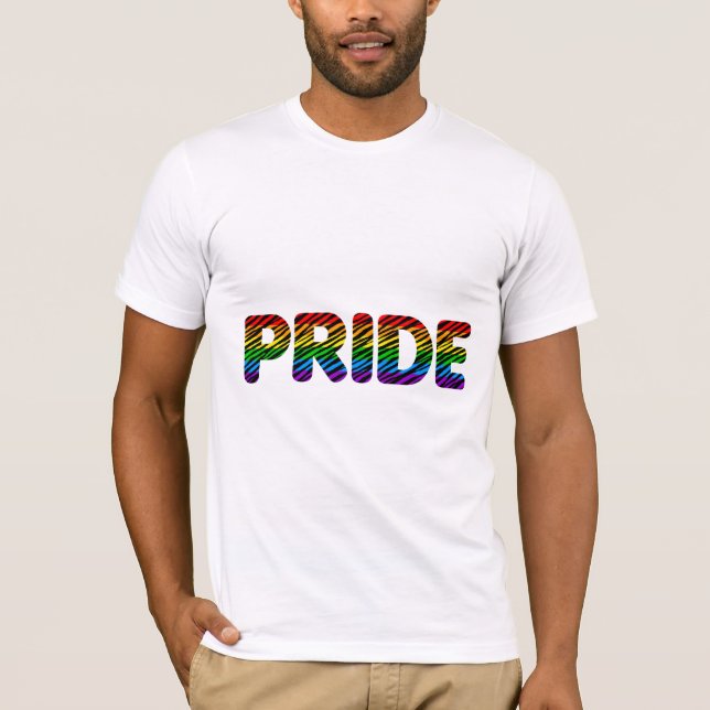 Corey Tiger 80s Retro Pride Regnbåge T-shirt (Framsida)