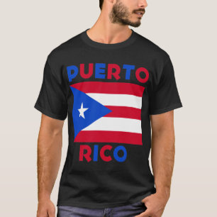 Corey Tiger 80s Retro Puerto Rico Flagga Tröja