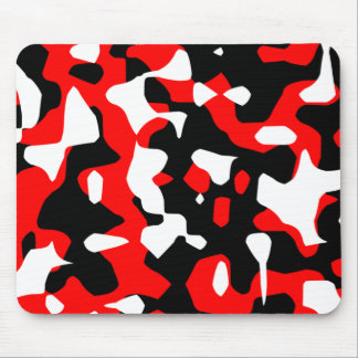 Corey Tiger 80s Retro Röd Kamouflage (Camo) Musmatta