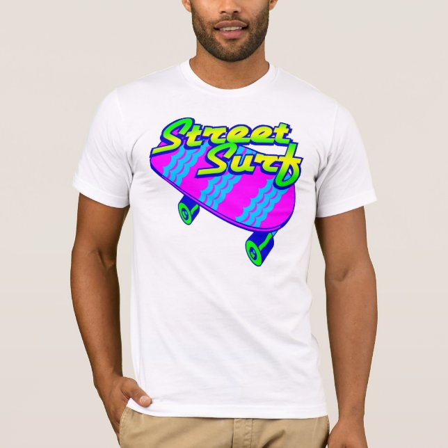 Corey Tiger 80s Retro Street Surfa Skateboard Tröja (Framsida)