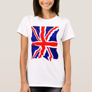 Corey Tiger 80s Retro UK British Flagga Tee Shirt