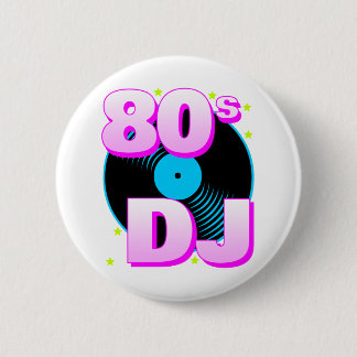 Corey Tiger 80s Retro Vintage 80s DJ Pin Knapp