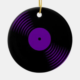 Corey Tiger 80s Retro Vinyl Record Ornament