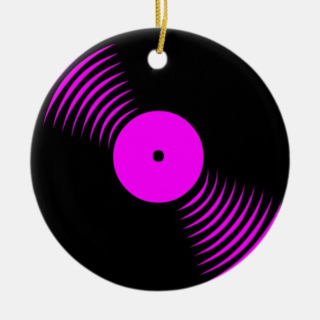 Corey Tiger 80s Retro Vinylskiva Ornament (Framsidan)