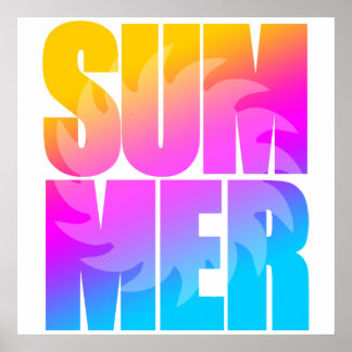 Corey Tiger 80s Sommar Sol Poster