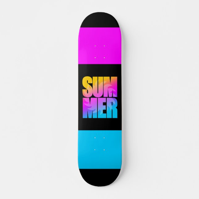 Corey Tiger 80s Sommar Sol Skateboard Bräda 21,5 Cm (Framsida)