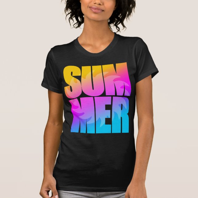 Corey Tiger 80s Sommar Sol T-shirt (Framsida)