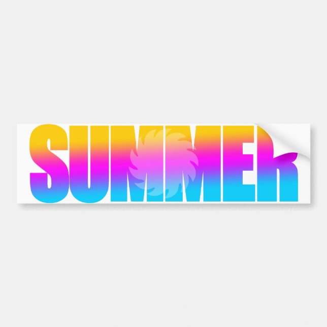 Corey Tiger 80s Sommarsol Bildekal (Framsidan)