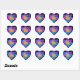 Corey Tiger 80s Splatter Paint Hjärtformat Klistermärke (Sheet)