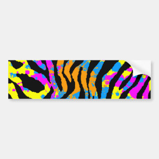 Corey Tiger 80s Splatter Paint Tiger Rand Bildekal