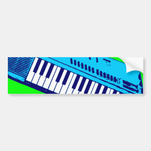 Corey Tiger 80s Synthesizer Tangentbord Bildekal