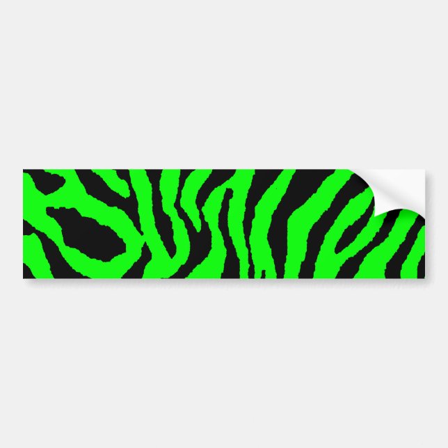 Corey Tiger 80s Tiger Ränder Bildekal (Framsidan)