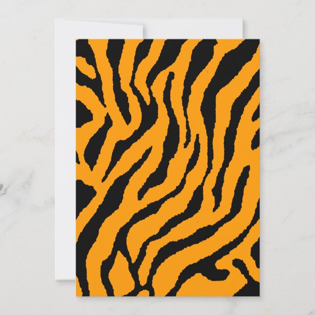 Corey Tiger 80s Tiger Ränder (Orange) (Framsida)