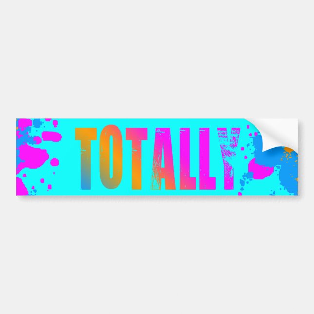 Corey Tiger 80s Totally Splatter-målning Bildekal (Framsidan)