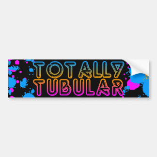 Corey Tiger 80s Totally Tubular Splatter Paint Bildekal