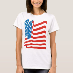 Corey Tiger 80s Vintage Amerikansk Flagga T-shirt