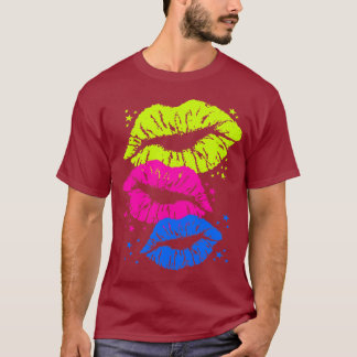 Corey Tiger 80s Vintage Lips & Stars Kysser T Shirt