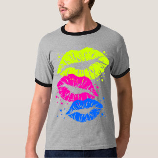 Corey Tiger 80s Vintage Lips & Stars Kysser Tee