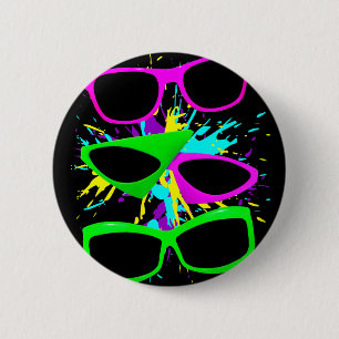 Corey Tiger 80s Vintage Neon Sunglass Splatter Knapp