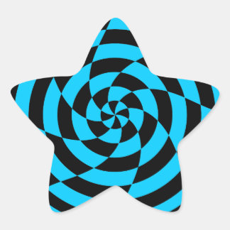 Corey Tiger 80s Vintage Op Art Stjärnformat Klistermärke