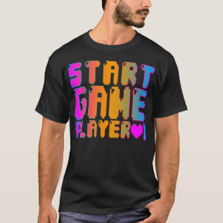 Corey Tiger 80s Vintage Starta spel Spelare 1 Tee