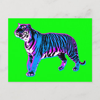 Corey Tiger 80s Vintage Tiger (Grön) Vykort