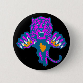 Corey Tiger 80s Vintage Vild Pouncing Tiger Knapp