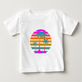 COREY TIGER RETRO SOLNEDGÅNG PALMER T-SHIRT