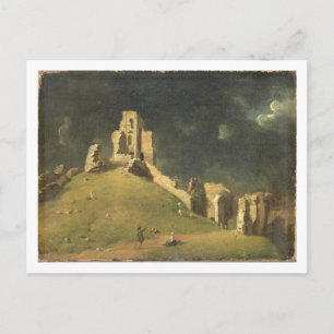 Corfe Castle, Dorset, 1764 (olja på duk) Vykort