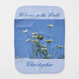Corfu Cream Wildblommor Burp Cloth Bebistrasa