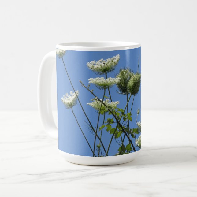 Corfu Cream Wildblommor Kaffemugg (Framsida vänster)