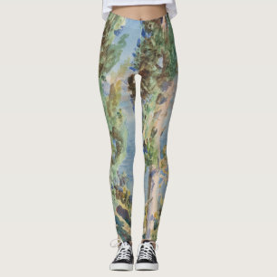 Corfu Cypresses av John Singer Sargent Leggings